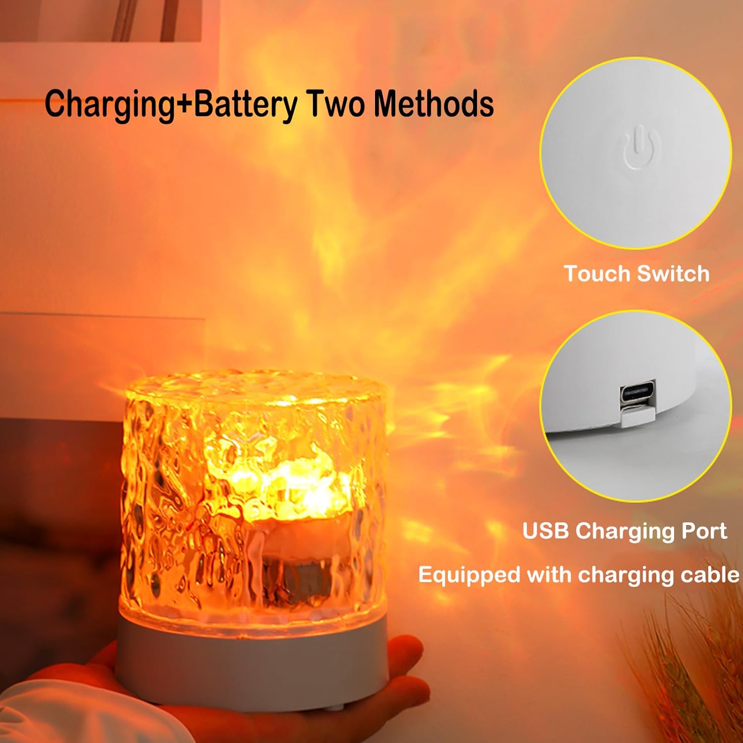 Water Ripple Lamp package contents